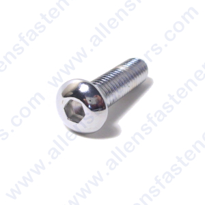 6mm-1.00 CHROME METRIC BUTTON HEAD ALLEN BOLT
